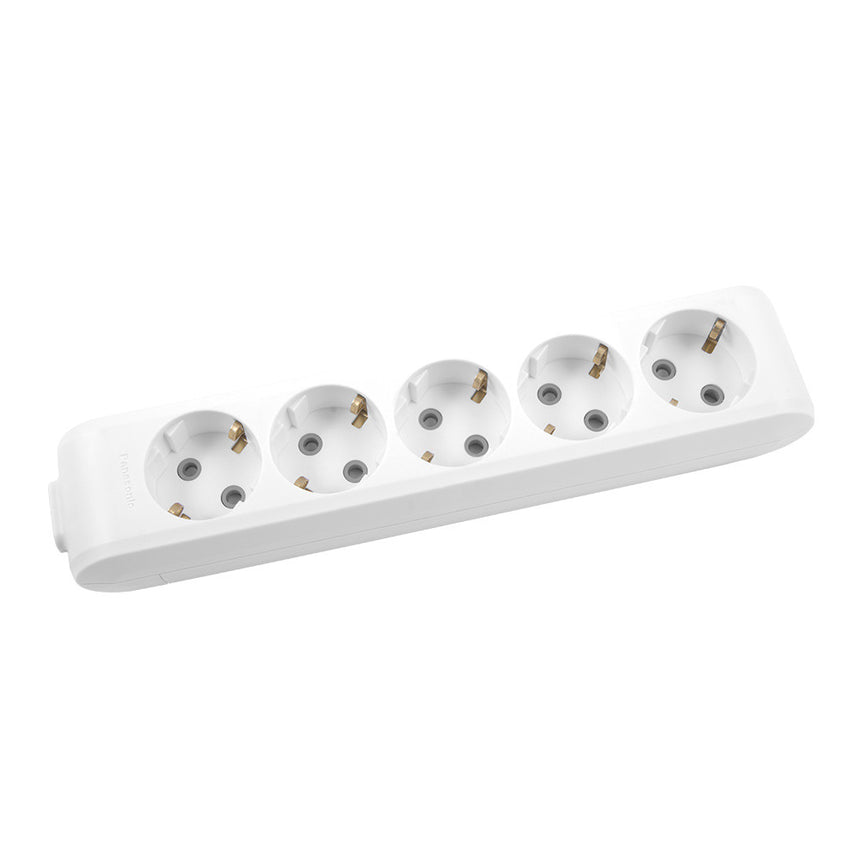 Cap prelungitor Panasonic, 5 posturi suco, fara fir, alb