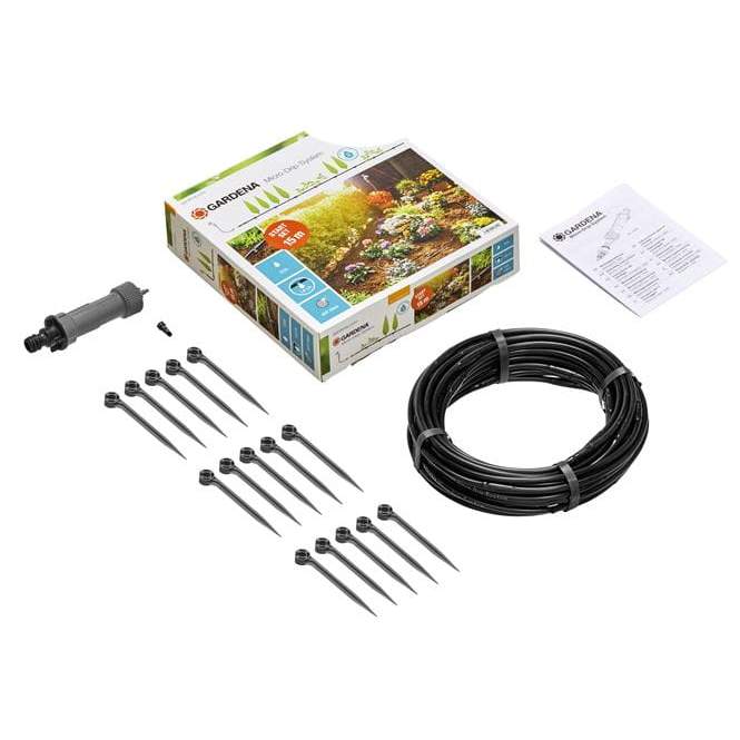 Kit de gradina, Gardena, Micro-Drip, Pentru randuri de plante, Multicolor