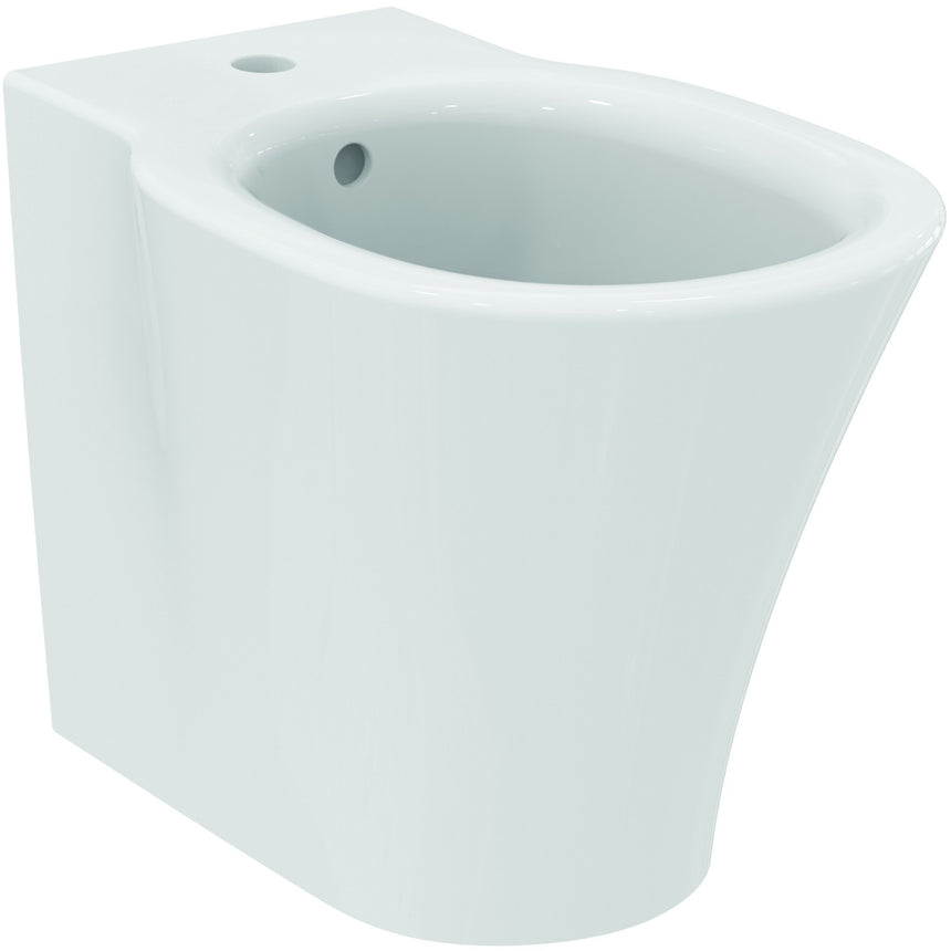 Bideu pe pardoseala Ideal Standard Connect Air, alb