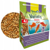 Hrana pentru pesti Tetra Pond Variety Sticks, set 4L, 3 tipuri de bastonase plutitoare, 8-15 mm