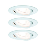Set 3 spoturi, Paulmann Nova, 6,5 W, 2700 K, Crom