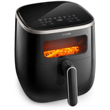 Friteuza cu aer cald Seria 3000 Airfryer XL HD9257/80, 1kg, 5.6l, 1700W, Negru-argintiu