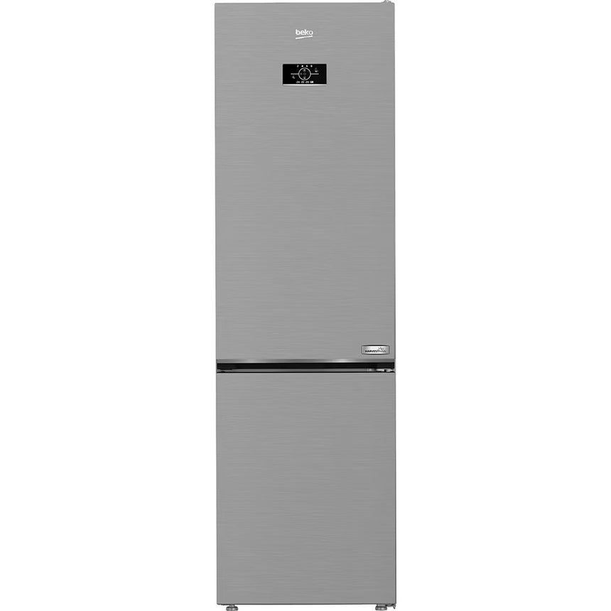 Combina frigorifica Beko B5RCNA406HXB1, 355 l, No Frost, Clasa C, AeroFlow , HarvestFresh , MaxStore, H 203,5 cm, Metal Look