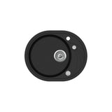 Chiuveta de bucatarie Teka CLAVE 45 S-TQ, 580 x 470 mm, granit, reversibila, negru metalizat