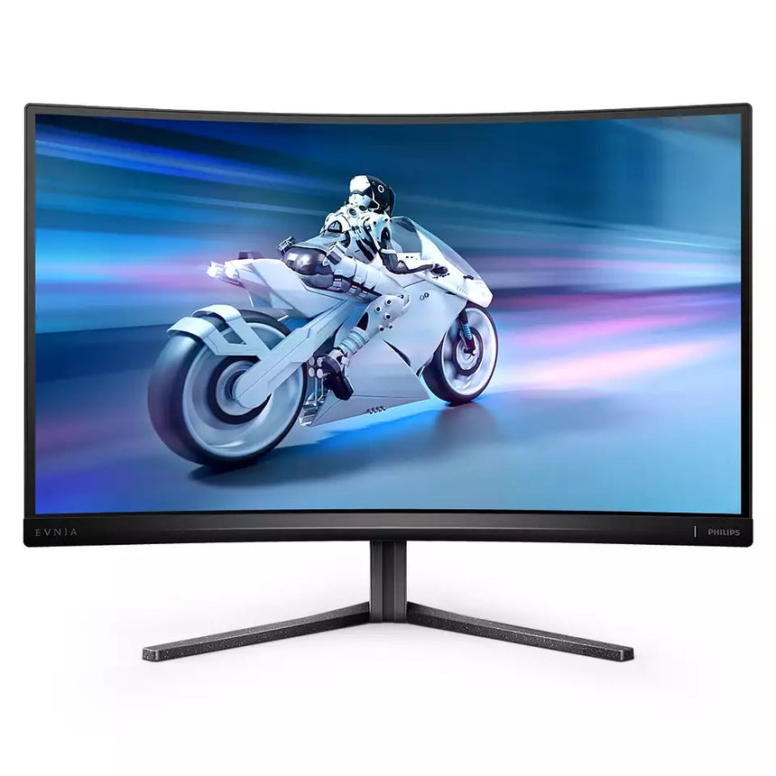 Monitor Gaming Philips EVNIA Curbat, 27", VA, QHD, 240Hz, 1ms, 0.5ms, HDR400, FlickerFree, HA, HDMI, DisplayPort, USB, hub, 27M2C5500W/00, Negru