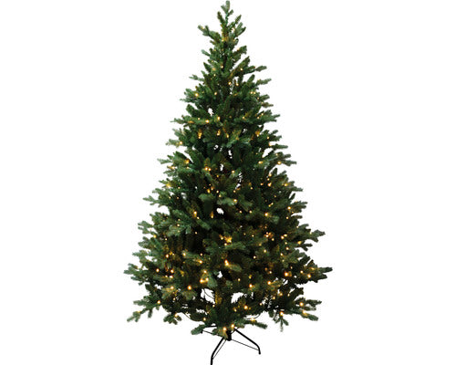 Brad De Craciun Artificial Lafiora Salzburg Cu Led Ø 127 Cm H 185 Cm Verde