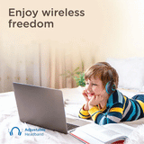 Casti Pentru Copii PROMATE Coddy, Bluetooth, On-ear, Microfon, Albastru-Turcoaz