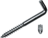 Holsuruburi Cu Carlig Tip L Dresselhaus 5, 8x65 Mm Otel Zincat, 50 Bucati, Crestatura Pentru Surubelnita Dreapta