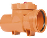Clapeta Antiretur VALPLAST Ø 160 mm, cu Inchizator, Portocaliu