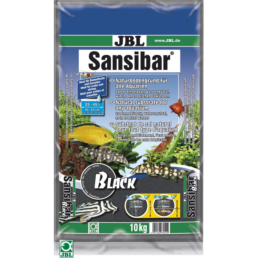 Substrat negru JBL Sansibar, 10 kg