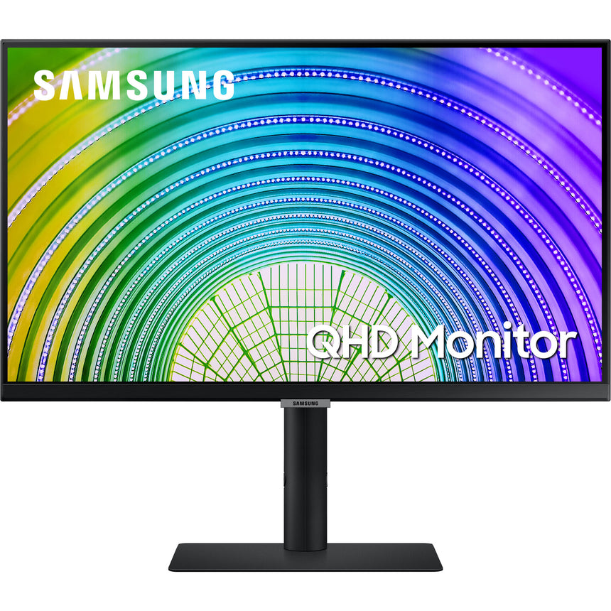 Monitor LED IPS Samsung 24", WQHD, 75Hz, 5ms, HDR10, DisplayPort, HDMI, USB, USB-C, FreeSync, Negru, LS24A600UCUXEN