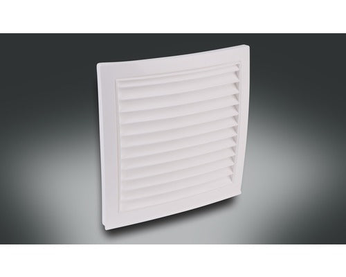 Grilaj Exterior Din Plastic Rotheigner Ø 150 Mm Alb Pentru Racord Rotund Cu Plasa