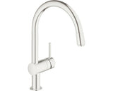 Baterie Bucatarie Cu Dus Extractibil Grohe Minta 32918 Supersteel Mat