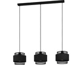Lustra Bazely E27 Max. 3x40w, Negru