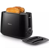 Prajitor de paine Philips Viva collection HD2582/90, 900W,8 setari de rumenire, 2 fante mari, buton pentru anulare, tava pentru firimituri, opriere automata, grilaj de incalzire integrat, Negru
