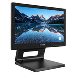 Monitor LED TN Philips 15.6", HD, Touchscreen, Display Port, Negru