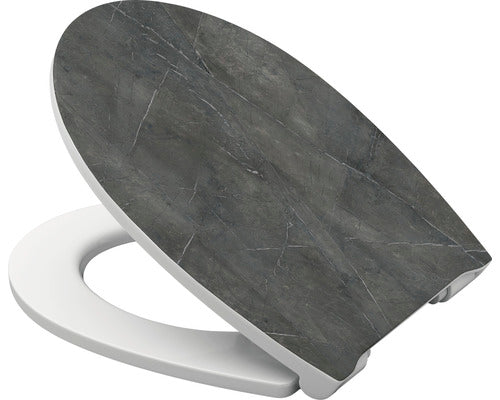 Capac WC form & style, inchidere lenta, decor