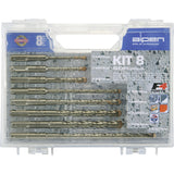 Set de 8 burghie, Alpen, KIT-8, SDS+, Pentru beton