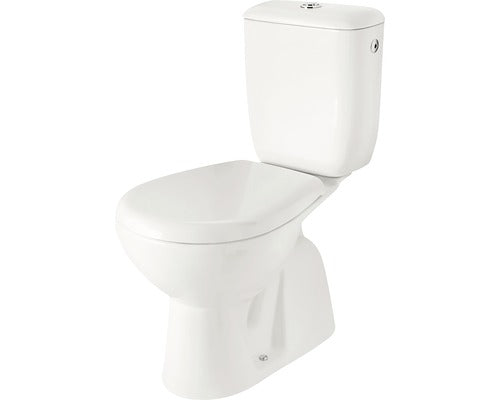 Set WC compact Cersanit Solari, include rezervor si capac WC, evacuare verticala