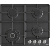 Plita incorporabila GORENJE GW641EXB, Gaz, 4 arzatoare, Wok, Negru