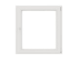 Fereastra PVC Termopan 4 Camere 100x100 cm Alba Dreapta Deschidere Simpla, Alb