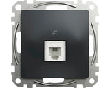 Priza Telefon Rj11 Simpla Schneider Sedna Design, Antracit