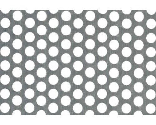 Tabla Perforata Aluminiu Alberts 600x1000 Mm, Diametru Perforatii Ø2mm, Perforatii Rotunde