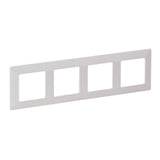 Rama Legrand Valena Life 754004, 4 posturi, pentru priza/intrerupator, Alb