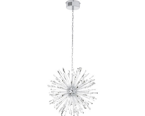 Pendul Vivaldo1 G4 21x1, 2w, Becuri Led Incluse, Crom Cu Cristale