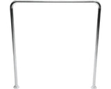 Bara Combi Pentru Perdea de Dus, Aluminiu, 90x90 cm, Ø 25mm, Crom