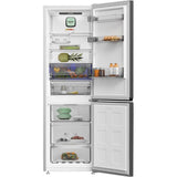Combina Frigorifica GRUNDIG GKPN46821X, No Frost, 316 l, H 186 cm, Clasa E, Argintiu
