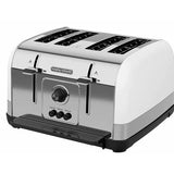 Prajitor de Paine MORPHY RICHARDS Venture 240134EERROM, 4 felii, 1800W, Alb-Argintiu