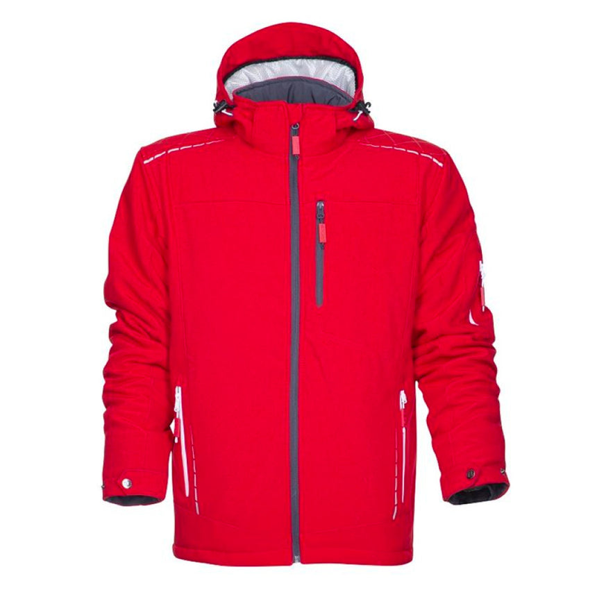 Jacheta de lucru de iarna softshell VISION, culoare rosu, marimea L