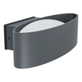 Aplica exterior, CHINOA, EGLO, LED, 10W, 1100 lm, lumina calda, aluminiu, otel, antracit, plastic, 27 x 7.5 x 13.5 cm, IP44