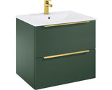 Set Roca Elegant Plus baza lavoar si lavoar 60 cm verde