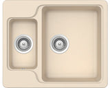 Chiuveta Bucatarie Cu 1 Cuva + ½ Schock Manhattan N-150 61x50 Cm, Fara Picurator, Reversibila, Cristalite Moonstone