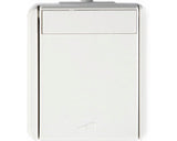 Priza Simpla Cu Impamantare Tem Fontana Ip44 Alb, Montaj Aplicat