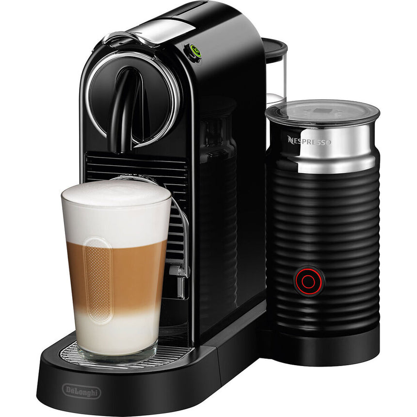 Aparat de cafea cu capsule DeLonghi Nespresso® EN267.BAE CitiZ&Milk cu spuma de lapte, 1260W, 19 bar, rezervor de apa 1 litru, Negru