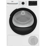 Uscator de rufe Beko BM3T48249W, Pompa de caldura, 8 Kg, 15 programe, Clasa C, Motor ProSmart Inverter, Aquawave, Alb