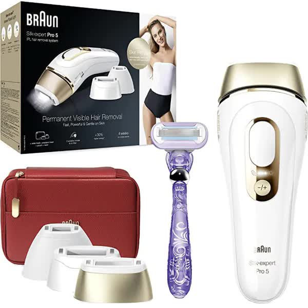 Epilator IPL BRAUN IPL PL5267, retea, 400.000 pulsatii, Alb