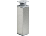 Picior Mobila Patrat Hettich 40x40x(150-165) Mm, Inaltime Reglabila, Otel Inoxidabil