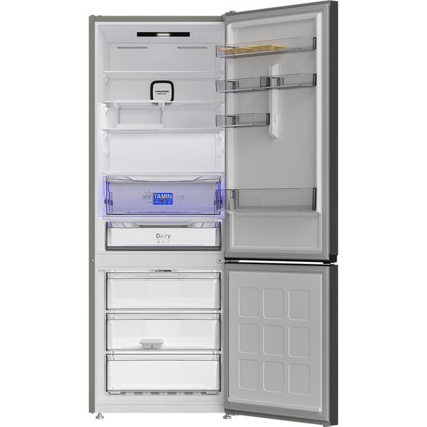 Combina Frigorifica GRUNDIG GKPN6793XD, No Frost, 490 L, H 192 Cm, Clasa D, Dark Inox