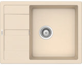 Chiuveta Bucatarie Cu O Cuva Schock Ronda D-100l 65x50 Cm, Cu Picurator, Reversibila, Cristalite Moonstone