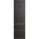 Combina frigorifica Haier HTW5620DNPT, 414 l, Total No Frost, Clasa D, WiFi, MyZone, Humidity Zone, SuperCooling, SuperFreezing, Holidays, H 205 cm, Negru