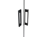 Usa glisanta dus Radaway Idea Black KDJ stanga 100x200,5 cm, sticla transparenta, profil negru