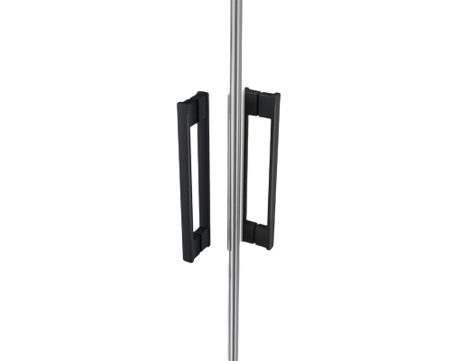 Usa glisanta dus Radaway Idea Black KDJ stanga 100x200,5 cm, sticla transparenta, profil negru