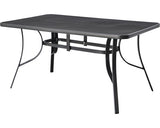 Masa De Gradina, Metal, 150x90x72 Cm Gri Fier