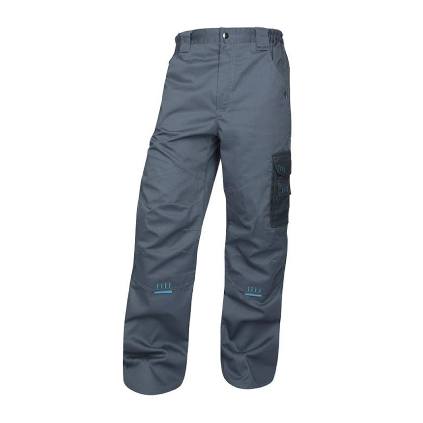 Pantaloni de lucru in talie 4TECH, culoare gri - negru, marimea 52