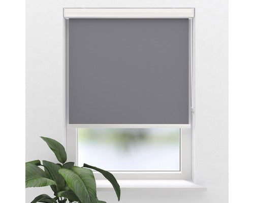 Rulou Opac Soluna V33 Gri 40x175 Cm, Caseta Alba