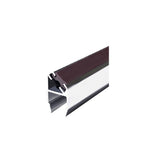 Cheder Magnetic pentru Cabina de Dus, 195 cm, Argintiu-Maro